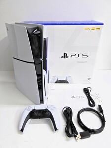 059Z496★【中古 美品/動作品】 PlayStation5 PS5 本体 CFI-2000 【コントローラー・ケーブル付属】 ⑤ 新型 軽量化版