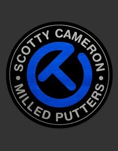 Scotty Cameron　スコッティキャメロン ステッカー　Sticker - Large Circle T - 3.125" Round - Turbo Blue/Light Gray　新品