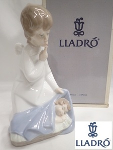 90210[TS]絶版！箱付き◆LLADRO/リヤドロ◆フィギュリン No.4635 『天使の祝福』 陶器の置物/エンジェル ベイビー 赤ちゃん