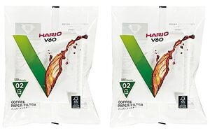 HARIO(ハリオ) V60ペーパーフィルター02 W ホワイト 1-4杯用 日本製 VCF-02-100W 200枚入