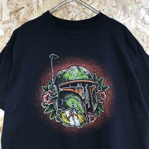 スターウォーズ　ボバフェット　半袖Tシャツ　メンズL 黒　g1