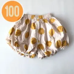 水玉 かぼちゃパンツ イエロー 100 ショートパンツ