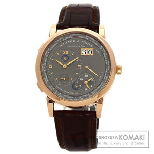 A.LANGE＆SOHNE ランゲ＆ゾーネ 116.033 ランゲ1 タイムゾーン 腕時計 K18ピンクゴールド 革 メンズ 中古