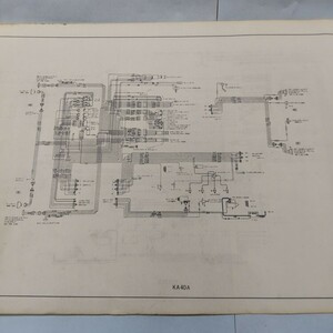 電気配線図 いすゞ自動車　KA40A ユニキャブ UNICAB 1970年頃の図面　電装図面Ｂ５サイズ 1枚セット 原紙