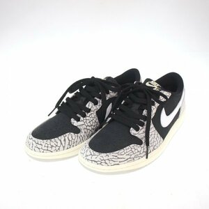 ◆ 極美品 NIKE / ナイキ AIR JORDAN 1 エア ジョーダン1 レトロ ロー ブラック セメント CZ0790-001 サイズ：26㎝ 150383