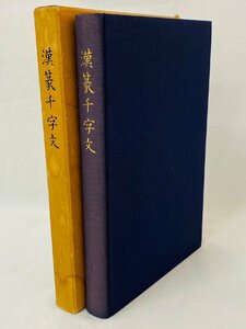 漢篆千字文 市川隆弥著 昭和六十年再販 復刻 中国書道 研究