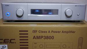 CEC AMP3800　中古　RCA端子完動品　 シングル・エンデッド・アンプ／バランス入力のXLR端子　 CECのプリメインアンプ　ジャンク扱い