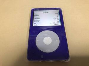 【動作品】iPod classic 30GB　バッテリー〇 パネル交換済み MA002J/A1136 パープル