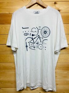 HERMES エルメス 半袖 Tシャツ メンズ Lサイズ 白