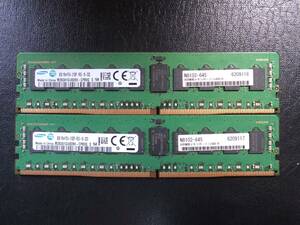 SAMSUNG PC4-2133P ECC REG N8102-645 8GBx2枚 合計16GB 動作確認済 定形外発送￥140可