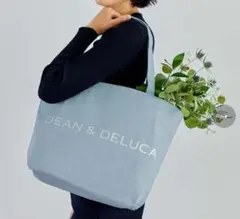 DEAN & DELUCA ライトブルートートバッグ