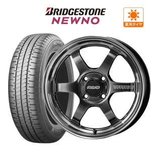 サマータイヤ ホイール 4本セット ボルク TE37 KCR PROGRESSIVE MODEL BRIDGESTONE ニューノ 165/55R15