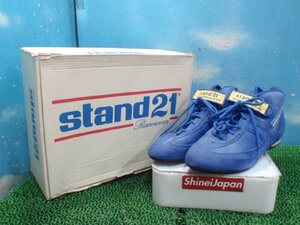 ★ stand21 スタンド21 ブルー サイズ US 7 EU 40 25cm レーシングシューズ 未使用品 絶版 当時物 稀少品!! ① JJ