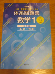 中高一貫教育をサポートする 体系問題集数学1 代数編 基礎~発展　数研出版編集部