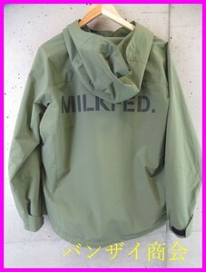 3290b1◆美品です◆MILKFED. ミルクフェド ストームジャケット S/マウンテンパーカー/シェルパーカー/アウトドア/コート/シャツ　