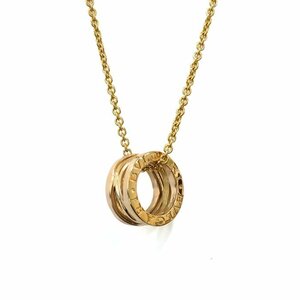 【新品仕上げ済】ブルガリ(BVLGARI)B-zero1 デザイン レジェンド ネックレス AU750PG 353795 12.5g ピンクゴールド 18金 ジュエリー 保証書