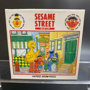 【美品】セサミストリート 玄関柄 ジグソーパズル ボン 108ピース SESAME STREET 当時物 レトロ 希少