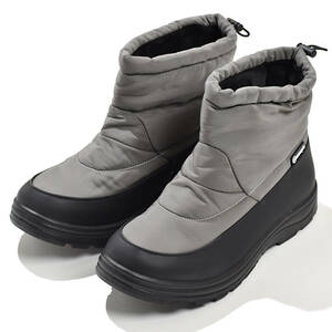 スノーシューズ スノーブーツ 24.5cm レディース 防寒ブーツ グレー 女性 婦人靴 冬用 雪