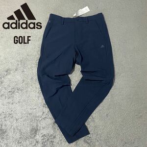 送料360円! Mサイズ adidas GOLF ストレッチ ウーブンパンツ 9分丈 ゴルフパンツ トレーニングパンツ ジム ウェア 紺色 ネイビー 78