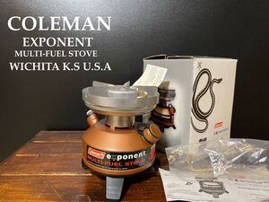 ☆未使用☆コールマン☆Coleman★exponent/MULTI-FUEL★STOVE/ストーブ★シングルバーナー!【カード・ジェネレータ・元箱 有！】超超希少！