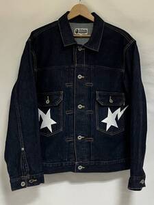 A Bathing Ape Sta Denim Jacket Type-2 24SS デニムジャケット サイズM インディゴ エイプ 日本製 Gジャン