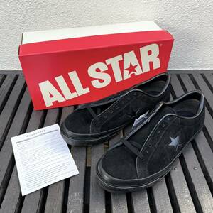 限定カラー CONVERSE ONE STAR J SUEDE BLACK MONOCHROME US7.5 26cm ワンスター 日本製 黒 ONESTAR 新品 スニーカー MADE IN JAPAN