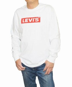 リーバイス levis 長袖Tシャツ 白 161390043 メンズ ロゴ 春物 秋物 ホワイト ロンT ロングスリーブ 表記サイズL