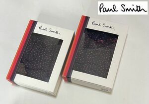 ◇J3 新品 国内正規品 定価6,600円ポールスミス Paul Smith トランクス2枚セット【L】ネイビー系 マルチストライプ