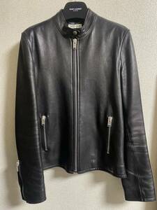 saint laurent paris キーズレザージャケット 48 サンローランパリ　leather jacket