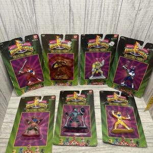 1993 Mighty Morphin Power Rangers ~ Lot 7 3" Collectible Figures Alpha & Rangers 海外 即決