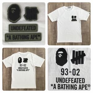 Undefeated × BAPE Tシャツ Sサイズ a bathing ape エイプ ベイプ アベイシングエイプ アンディフィーテッド military logo c126