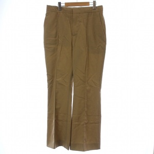 マルニ MARNI WOOL TROUSERS ウール トラウザーズ スラックス フレアパンツ センタープレス 42 L ベージュ PAMA0017A0 /AQ ■GY19