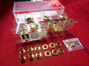 ★新品セール/最安値★GOTOH／SG360-07-GG-R6◆国産高品質 高精度 ゴトー 糸巻き◇Leftyモデル 左利き/リバースヘッド 片側６連 G/ゴールド