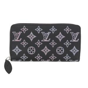 【最終値下げ】【極上品】【RI】LOUIS VUITTON ルイヴィトン 財布 長財布(小銭入有) M81703 Black カーフレザー ジッピ-・ウォレット