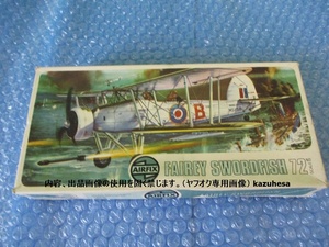 プラモデル エアーフィックス AIRFIX 1/72 FAIREY SWORDFISH 未組み立て 昔のプラモ 海外のプラモ