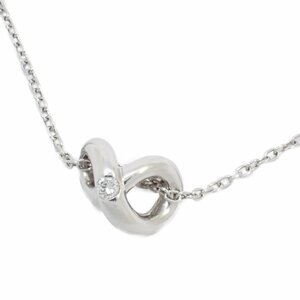 STAR JEWELRY スタージュエリー インフィニティ ネックレス PT900/ダイヤモンド0.03ct【いおき質店】