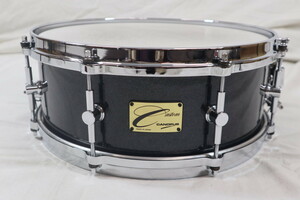 USED CANOPUS カスタムオーダースネア14x5.5 メイプル8ply ブラックスパークル