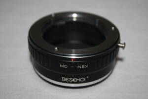 送料無料！BESCHOI　MD-NEX レンズマウントアダプター　 美品　 （検索：カメラレンズ/Nikon/Canon/Mamiya/一眼レフカメラ/写真機）