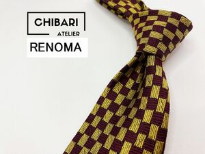 【超美品】RENOMA　レノマ　ドット柄 ネクタイ 3本以上 送料無料 メンズ ブラウン　1104113