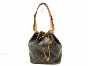 【F204】正規品 ルイヴィトン/LOUIS VUITTON モノグラム プチノエ M42226 ショルダーバッグ 巾着 本物保証 肩掛け 斜め掛け