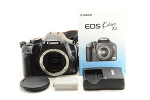 【良品】Canon キャノン EOS Kiss X2 ボディ / リモコン・取説付 #4846