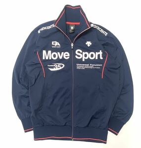 衝撃プライス！良品アスリート待望【DESCENTE MOVE SPORT デサント ムーブスポーツ】ジャージ トラックジャケット【XS/ネイビー】Q8