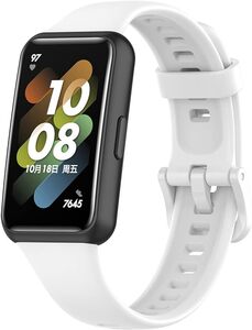 Huawei Band 7用 シリコンバンド　ホワイト