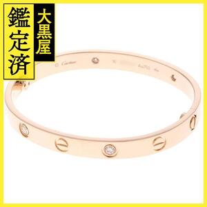 Cartier　カルティエ　ラブブレスレットハーフ　K18ピンクゴールド　4Pダイヤモンド　30.0g　#16　CRB6036016【205】