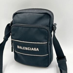 美品　1円 BALENCIAGA バレンシアガ　ボディバッグ ショルダーバッグ ロゴ　ブラック 