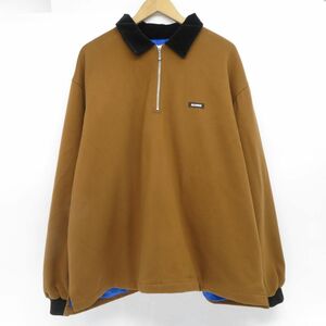 131 X-LARGE エクストララージ 20AW PATCHED HALF ZIP SHIRT ハーフジップ プルオーバー 101204014002 XLサイズ ※中古