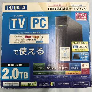 se195 送料無料！通電確認済み I-O DATA 外付けハードディスク 2TB HDCA-U2.0CKB