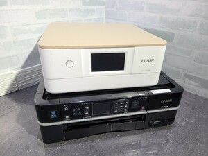 【ジャンク品】管1G154 EPSON インクジェットプリンター 複合機 EP-880AN(2017年製)/EP-802A　2台セット　部品取り用　送料無料