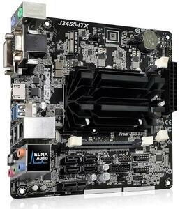 美品 ASROCK J3455-ITX【Mini-ITX マザーボード】Intel J3455 2 x DDR3/DDR3L SO-DIMM Intel四核 J3455（2.3 GHzまで）対応