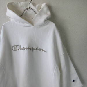 ○Champion チャンピオン◆リバースウィーブ スウェット プルオーバー パーカー CW-N109◆レディース ホワイト Mサイズ